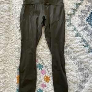 Lululemon Train Times Size 6 Olive Green leggings